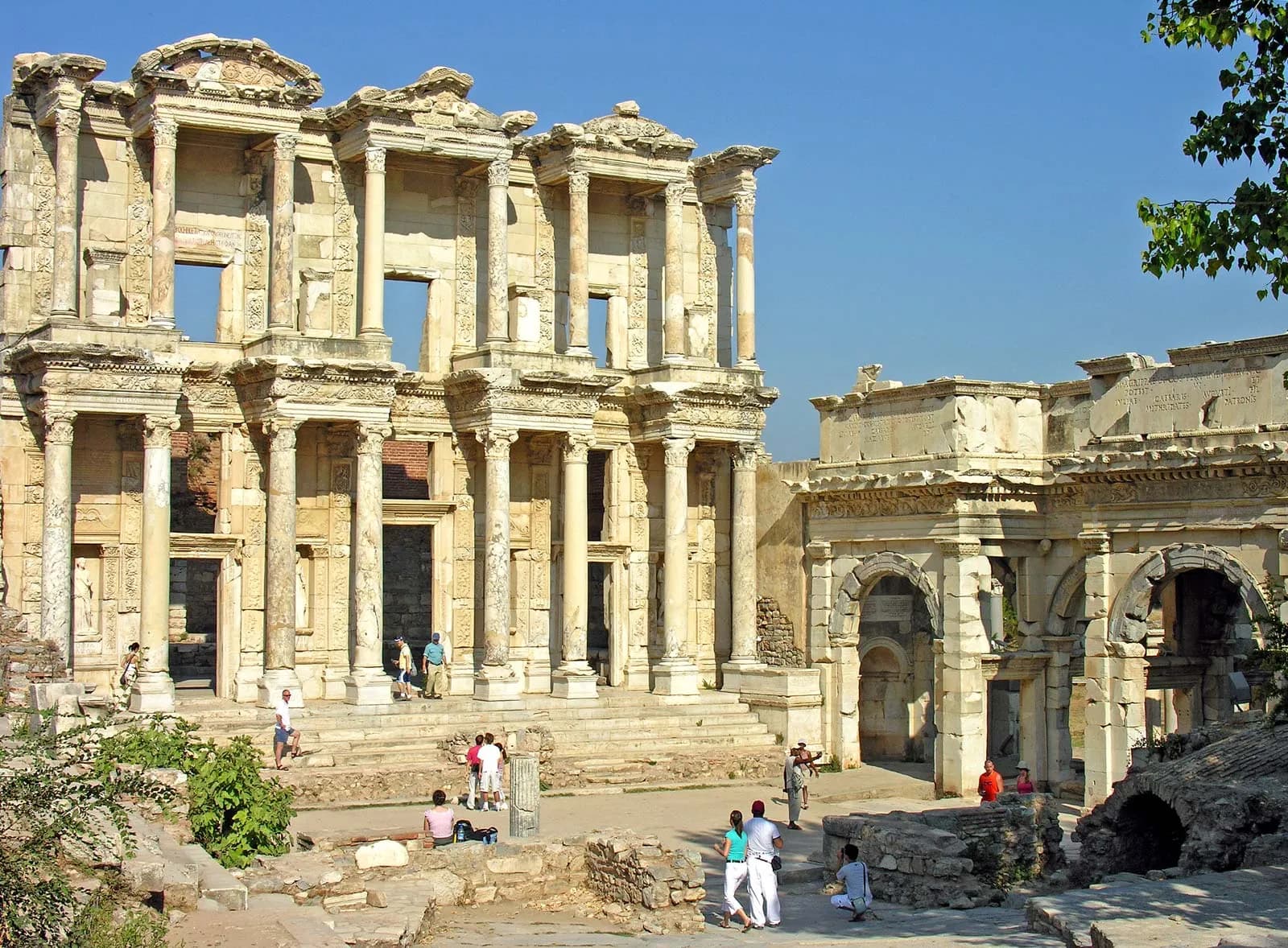 Ancient ruins of Ephesus, Turkey, showcasing historical architecture and rich cultural heritage.